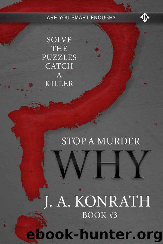 STOP A MURDER - WHY (Mystery Puzzle Book 3) by Konrath J.A