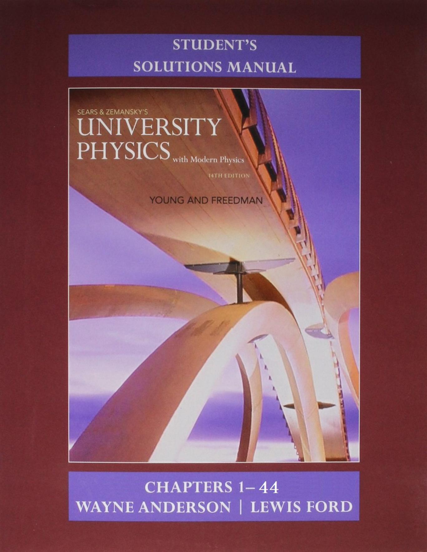 STUDENT'S SOLUTIONS MANUAL University Physics with Modern Physics by Hugh D. Young Roger A. Freedman