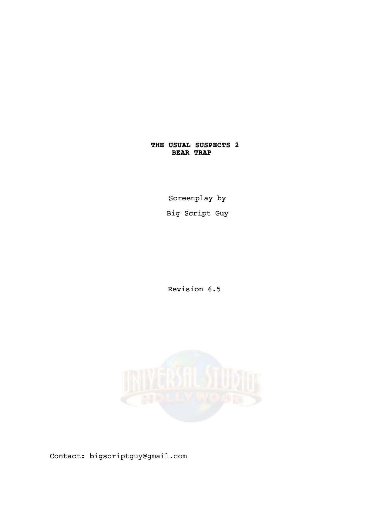 SUSPECTS 6.5.fdx Script by Unknown