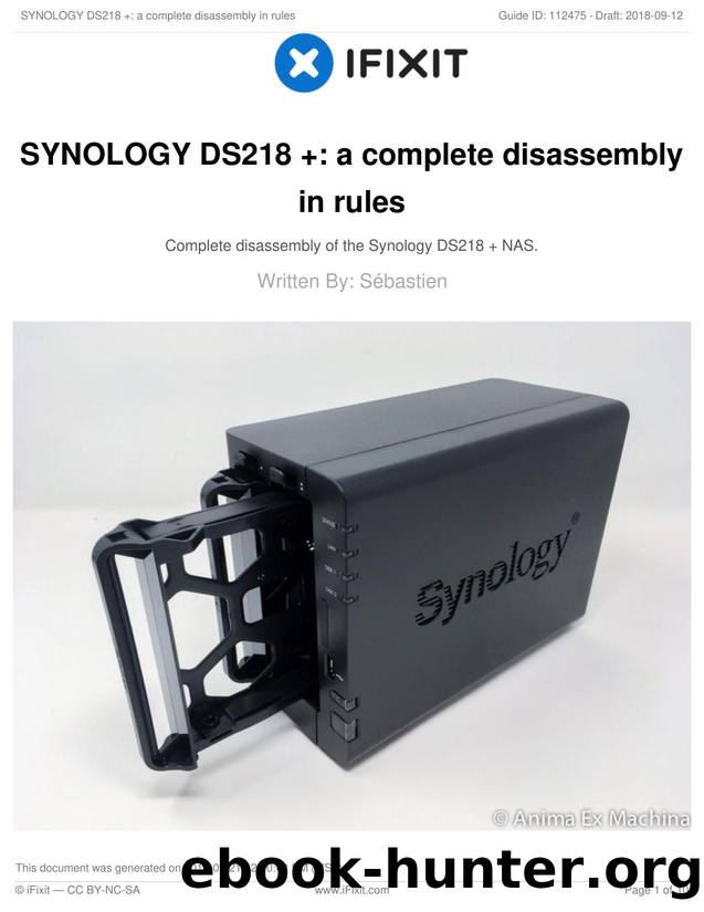 SYNOLOGY DS218 +: a complete disassembly in rules by Unknown