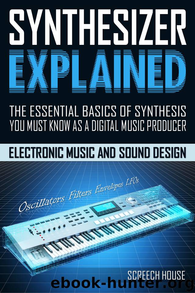 SYNTHESIZER EXPLAINED: The Essential Basics of Synthesis You Must Know as a Digital Music Producer (Electronic Music and Sound Design for Beginners: Oscillators, Filters, Envelopes & LFOs) by House Screech