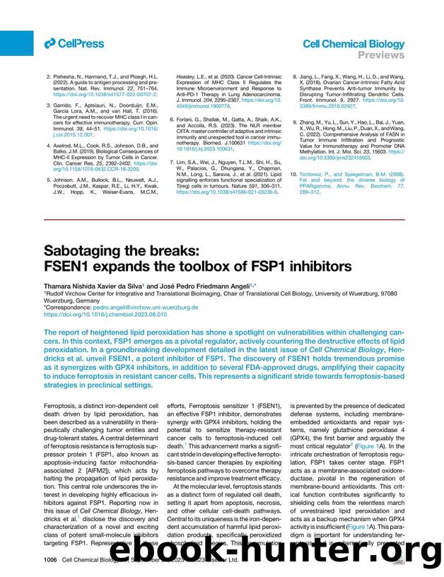 Sabotaging the breaks: FSEN1 expands the toolbox of FSP1 inhibitors by Thamara Nishida Xavier da Silva & José Pedro Friedmann Angeli
