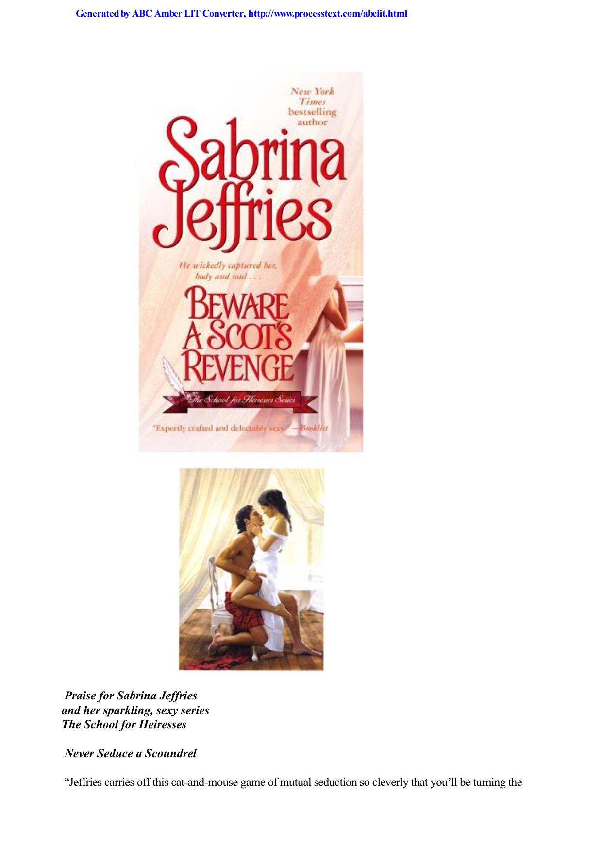 Sabrina Jeffries - School For Heiresses 03 by Beware A Scot's Revenge