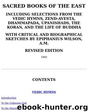 Sacred Books of the East by Unknown