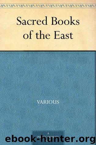 Sacred Books of the East by Various