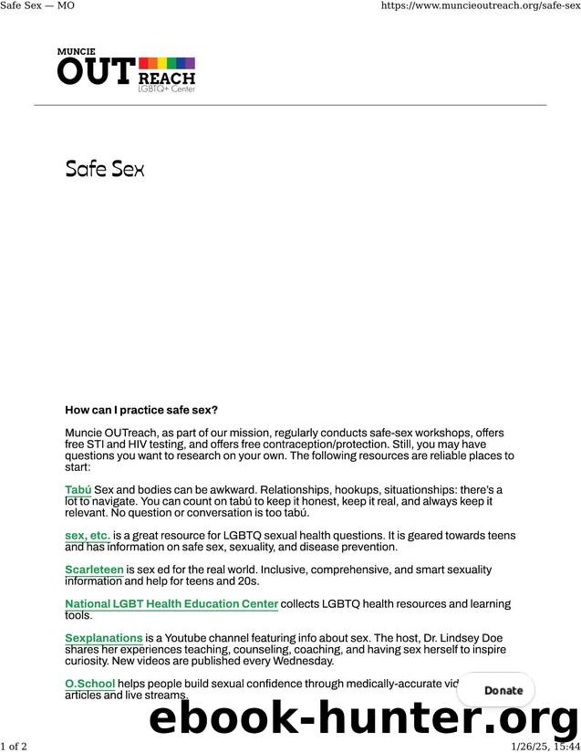 Safe Sex â MO by Unknown