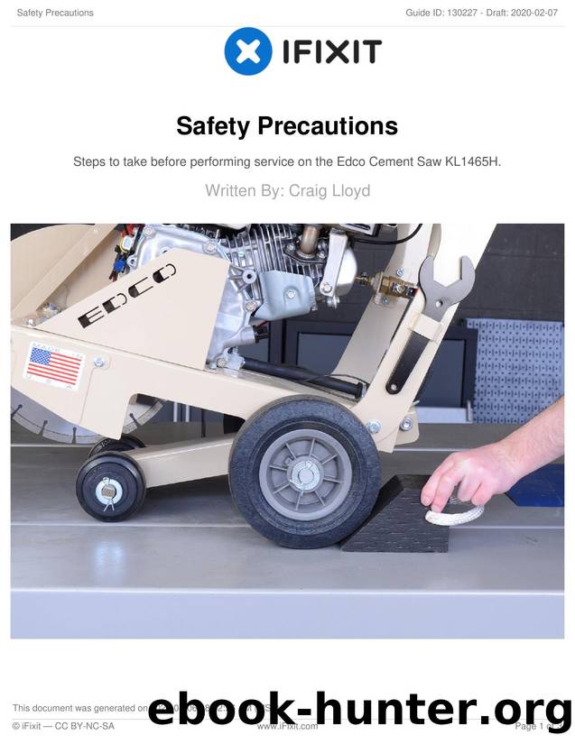 Safety Precautions by Unknown