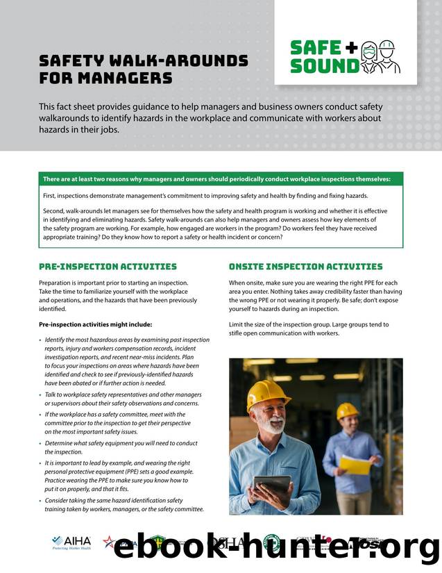 Safety walk-arounds for managers by Occupational Safety and Health Administration