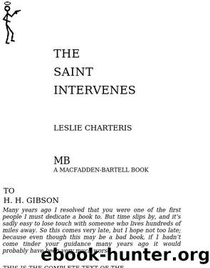 Saint Intervenes by Leslie Charteris