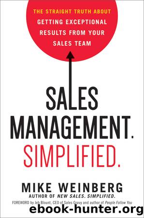 Sales Management Simplified by Mike Weinberg