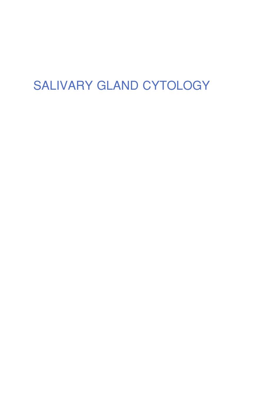 Salivary Gland Cytology: A Color Atlas by Mousa A. Al-Abbadi