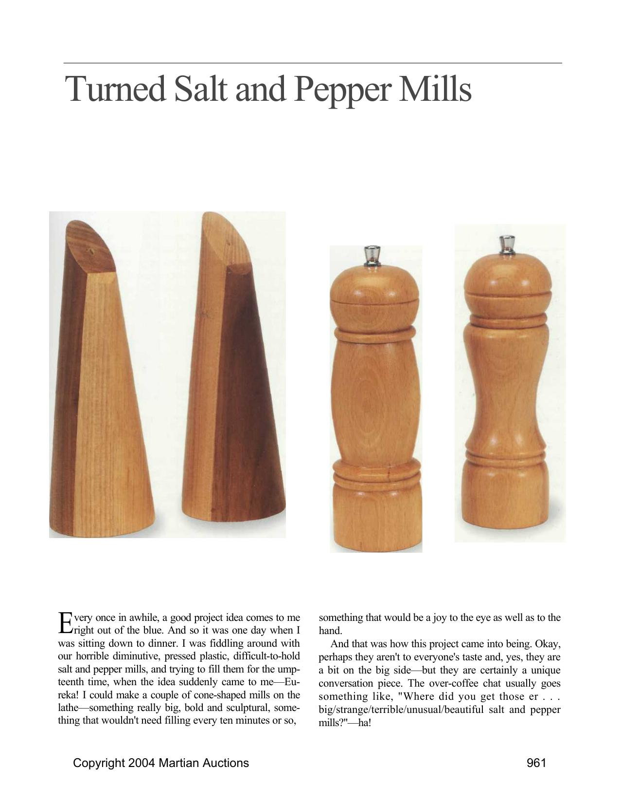 Salt and Pepper Mills by Unknown