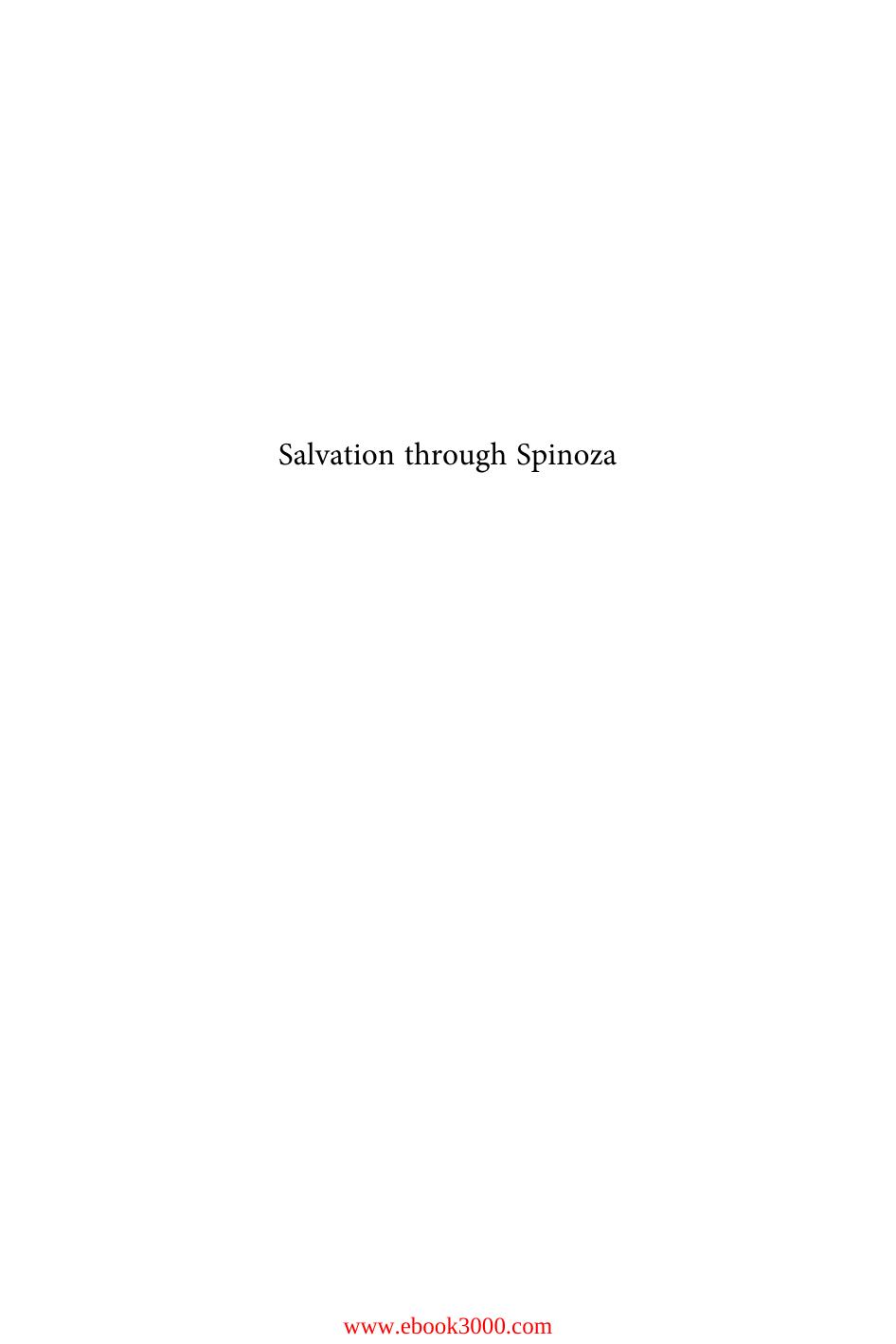 Salvation through Spinoza by Unknow