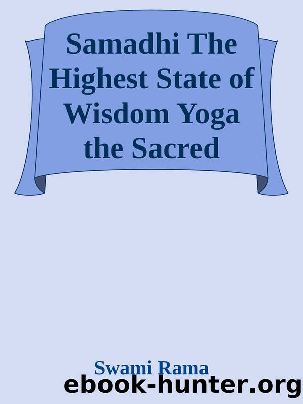 Samadhi The Highest State of Wisdom Yoga the Sacred Science 1 SVG by Unknown