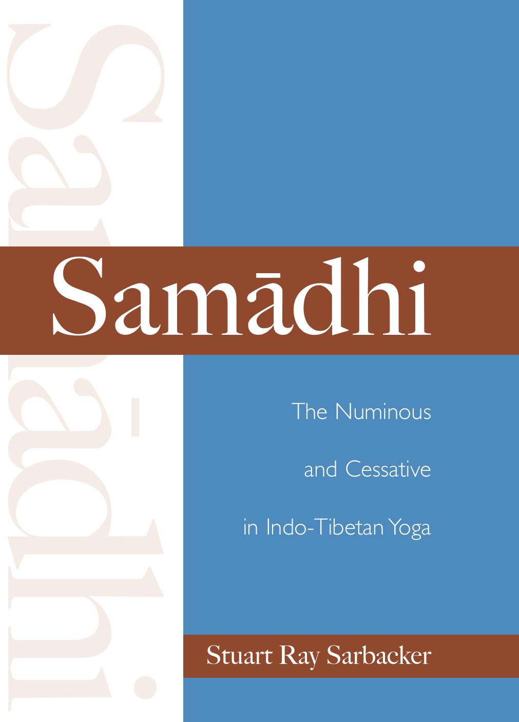 Samadhi: The Numinous and Cessative in Indo-Tibetan Yoga by Stuart Ray Sarbacker