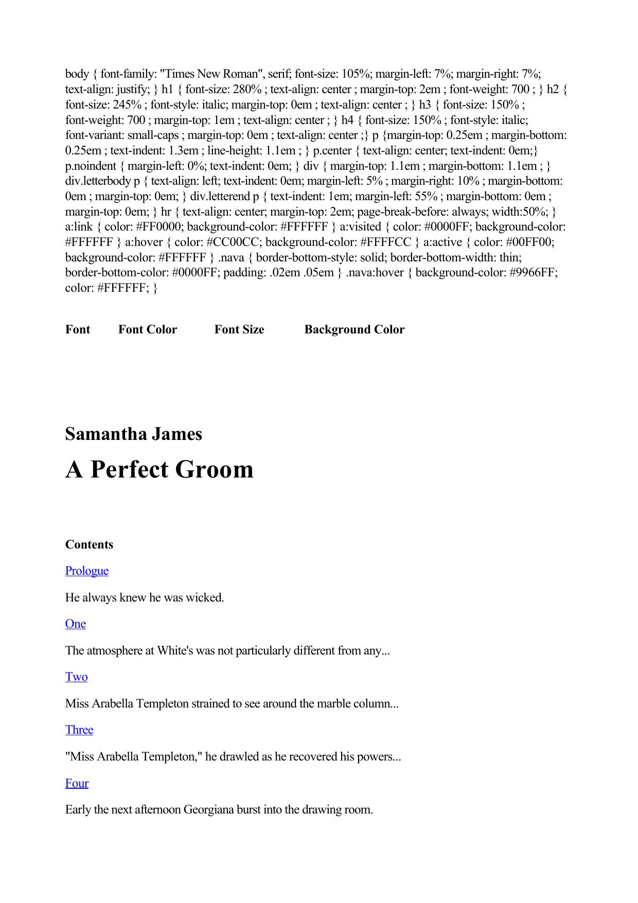 Samantha James - Sterling Family 02 by A Perfect Groom