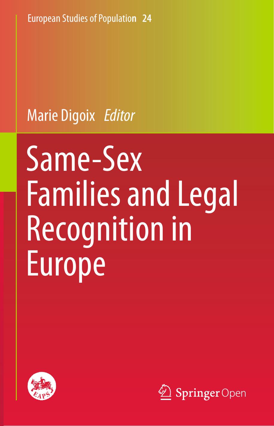 Same-Sex Families and Legal Recognition in Europe by Marie Digoix