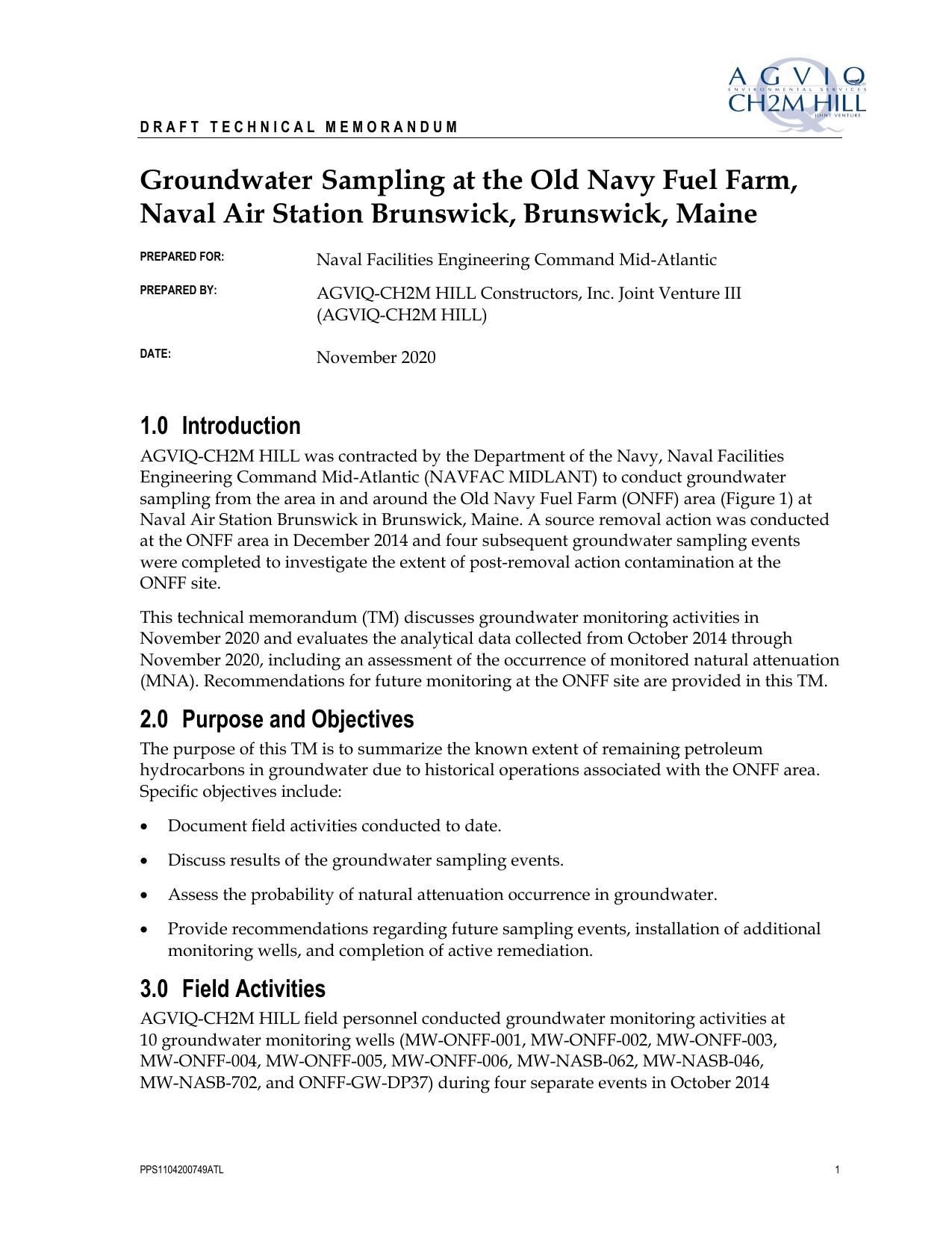 Sampling and Analysis Plan Addendum by Michael Niebauer