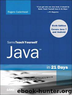 Sams Teach Yourself Java in 21 Days by Rogers Cadenhead