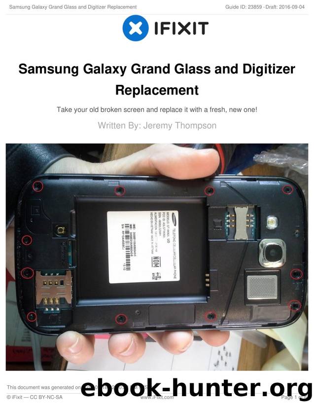Samsung Galaxy Grand Glass and Digitizer Replacement by Unknown
