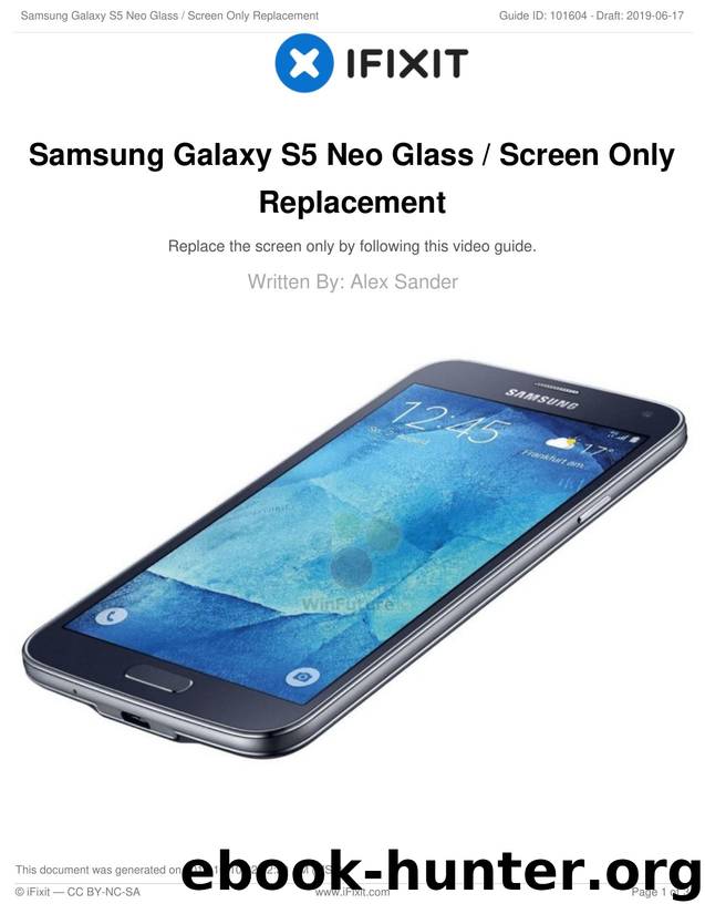 Samsung Galaxy S5 Neo Glass  Screen Only Replacement by Unknown