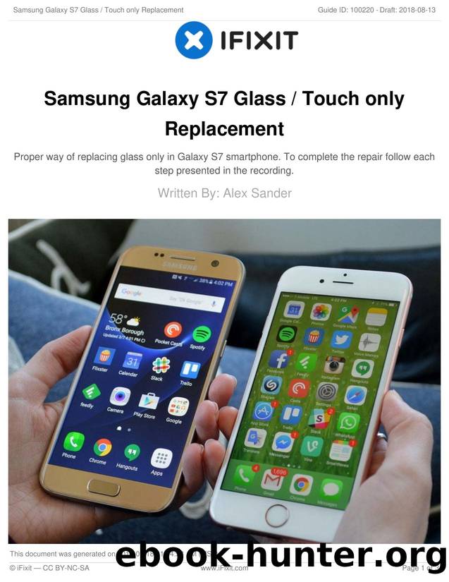 Samsung Galaxy S7 Glass  Touch only Replacement by Unknown