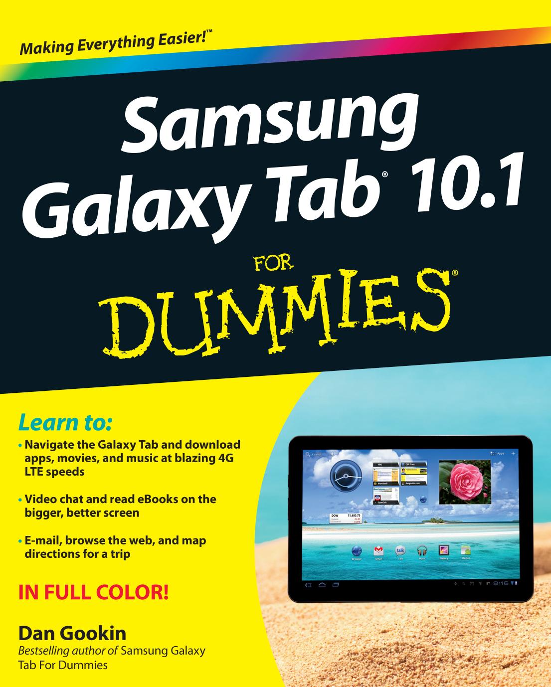 Samsung Galaxy Tab 10.1 for Dummies by Dan Gookin