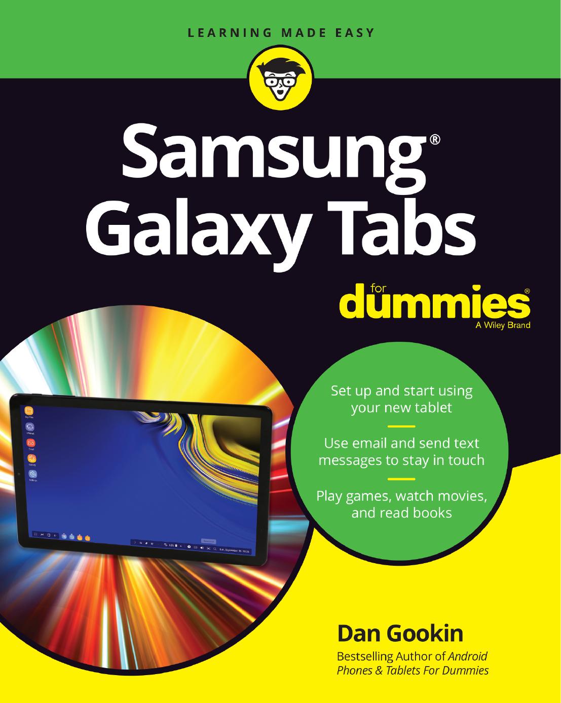 Samsung Galaxy Tabs For Dummies by Dan Gookin
