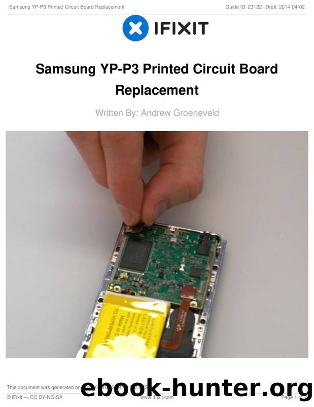 Samsung YP-P3 Printed Circuit Board Replacement by Unknown