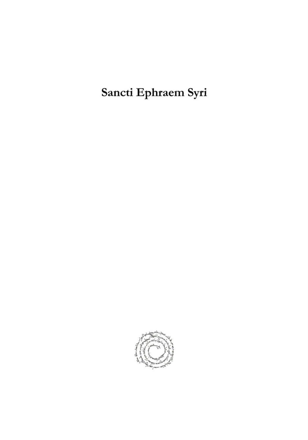 Sancti Ephraem Syri (Vol 1): Hymni et Sermones (Syriac Studies Library) by Thomas Joseph Lamy