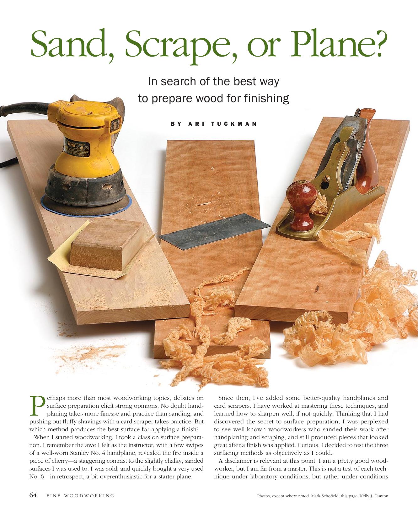 Sand, Scrape, or Plane? by Ari Tuckman