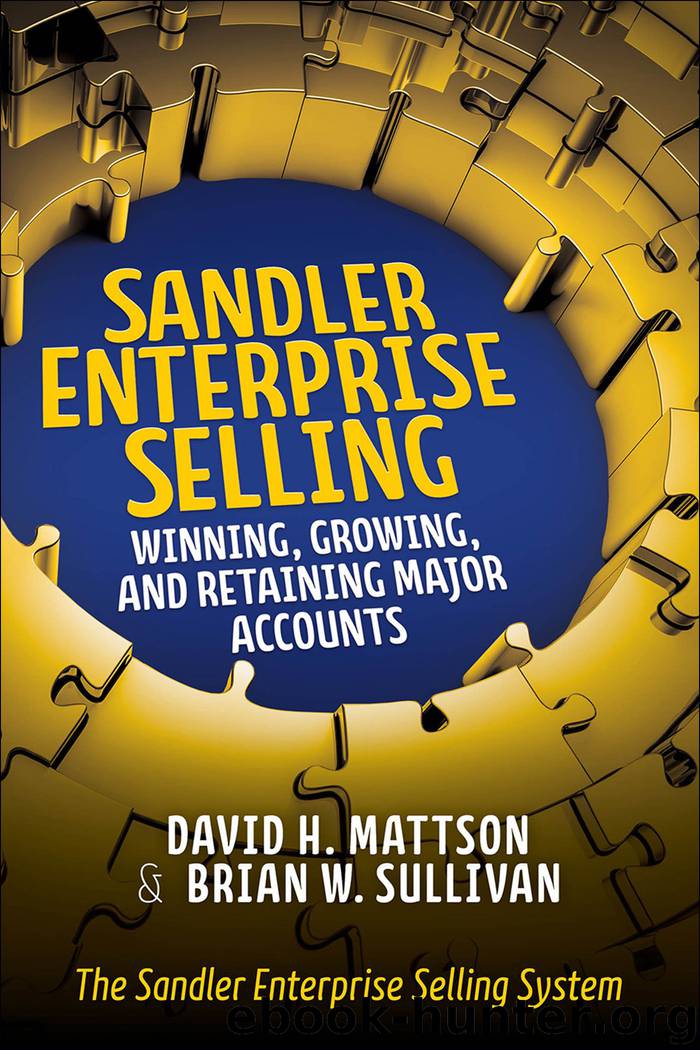Sandler Enterprise Selling: Winning, Growing, and Retaining Major Accounts by David H. Mattson & Brian W. Sullivan