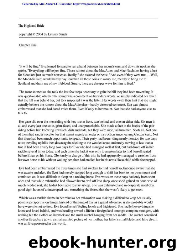 Sands,Lynsay by The Highland Bride