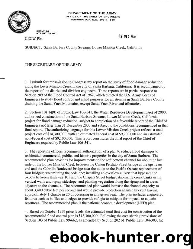 Santa Barbara County Streams, Lower Mission Creek, California by Unknown