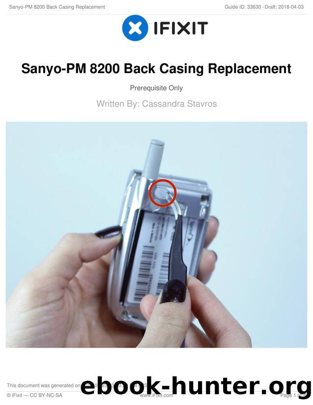 Sanyo-PM 8200 Back Casing Replacement by Unknown
