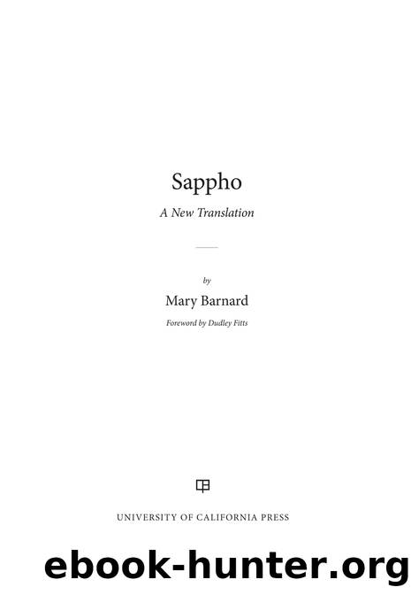 Sappho by Sappho;