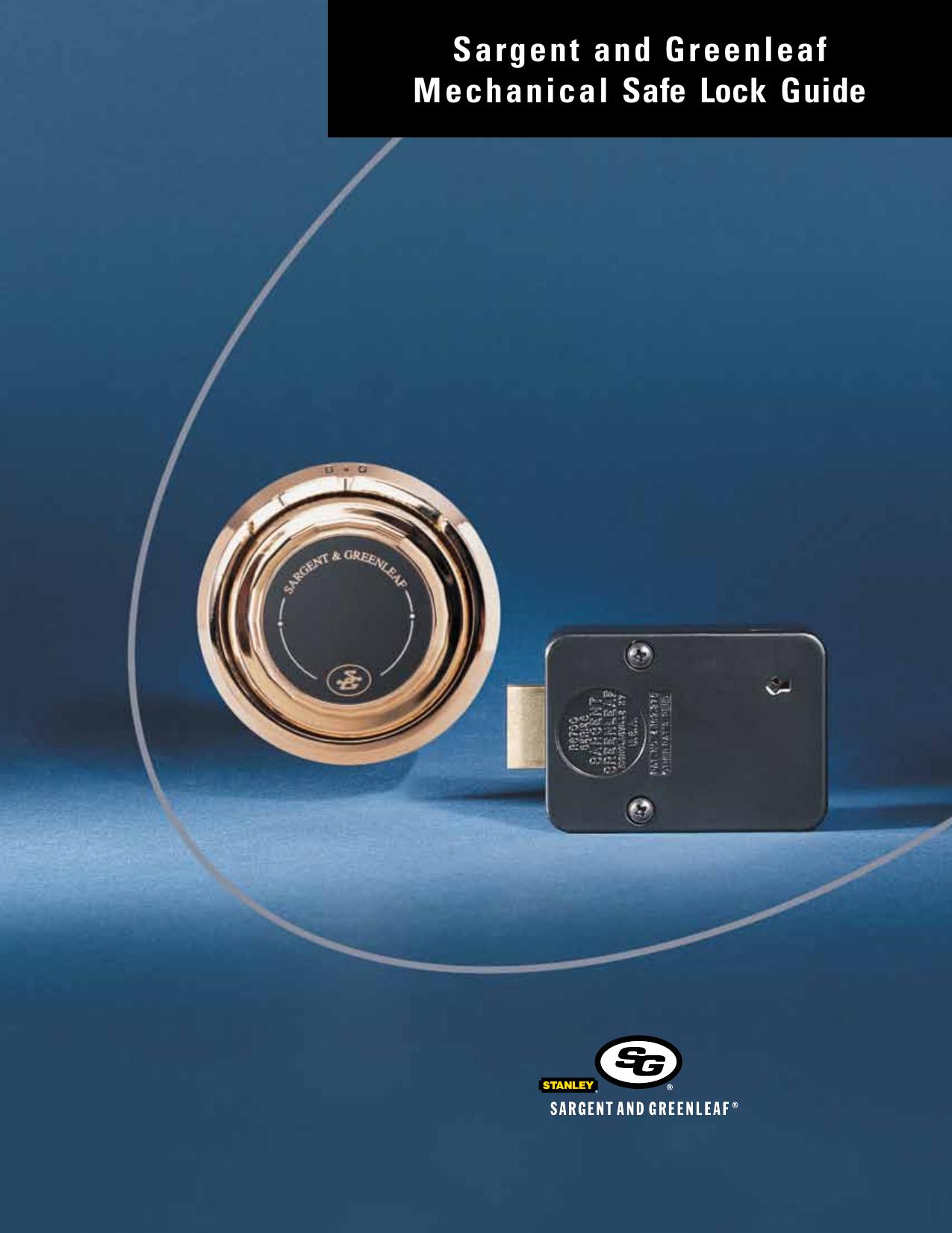 Sargent & Greenleaf Mechanical Locks Guide by Sargent and Greenleaf