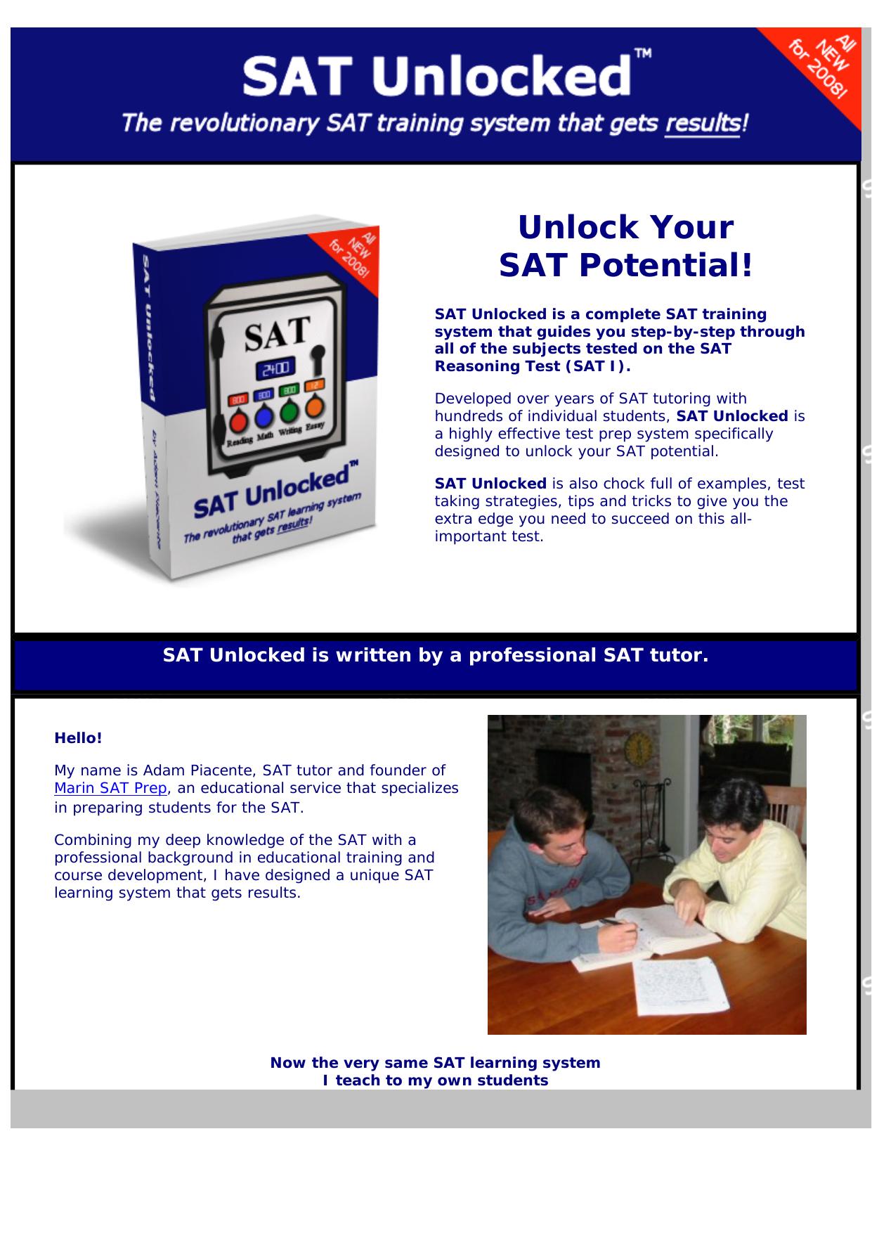 Sat Unlocked. by Best of Kuszter's Collection