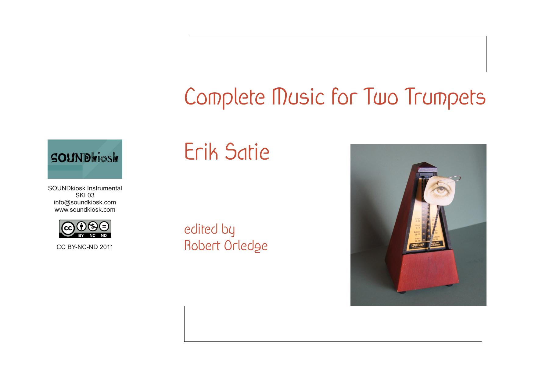 Satie Complete music for 2 trumpets by Jamie