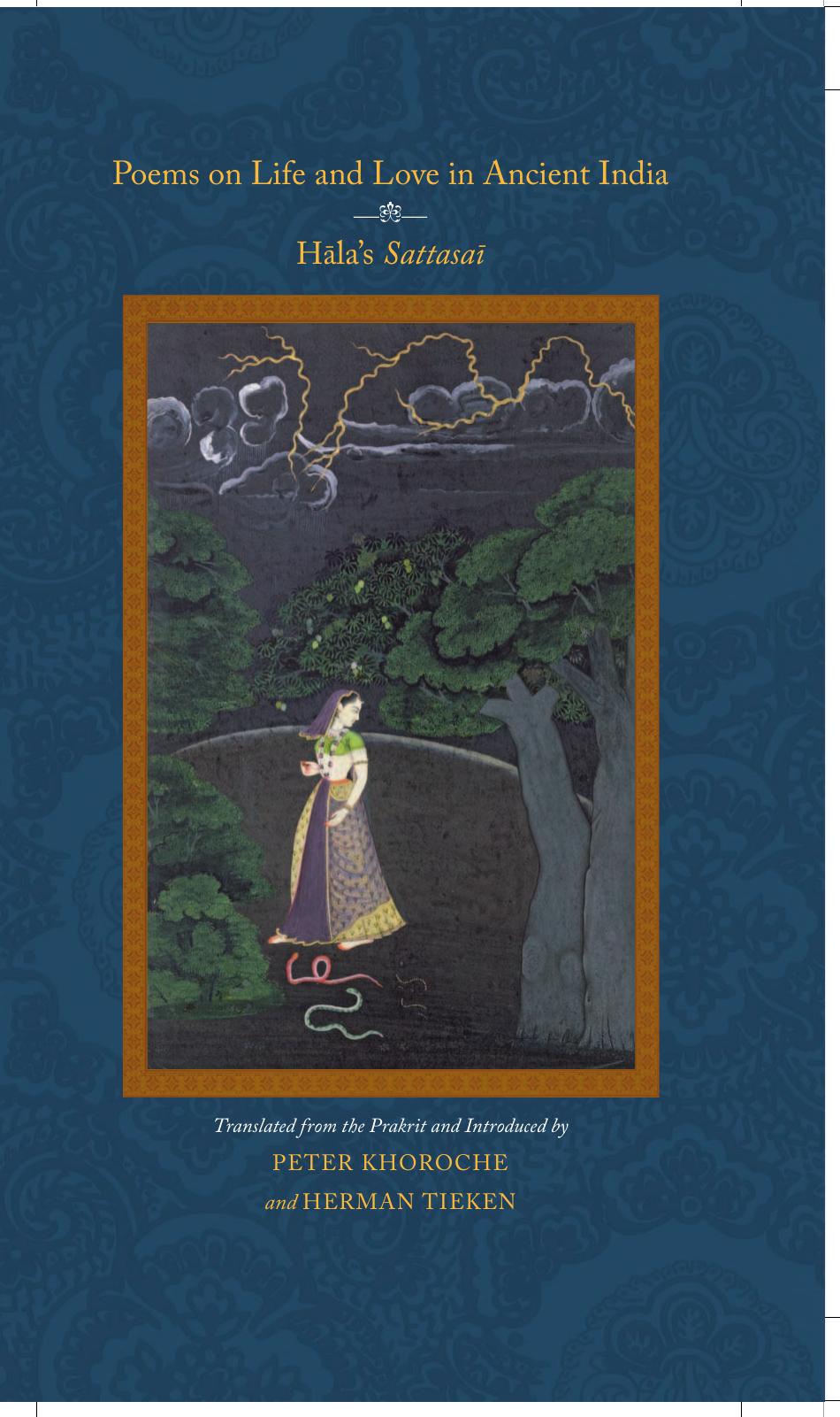 Sattasai Poems on Life and Love in Ancient India by Hala