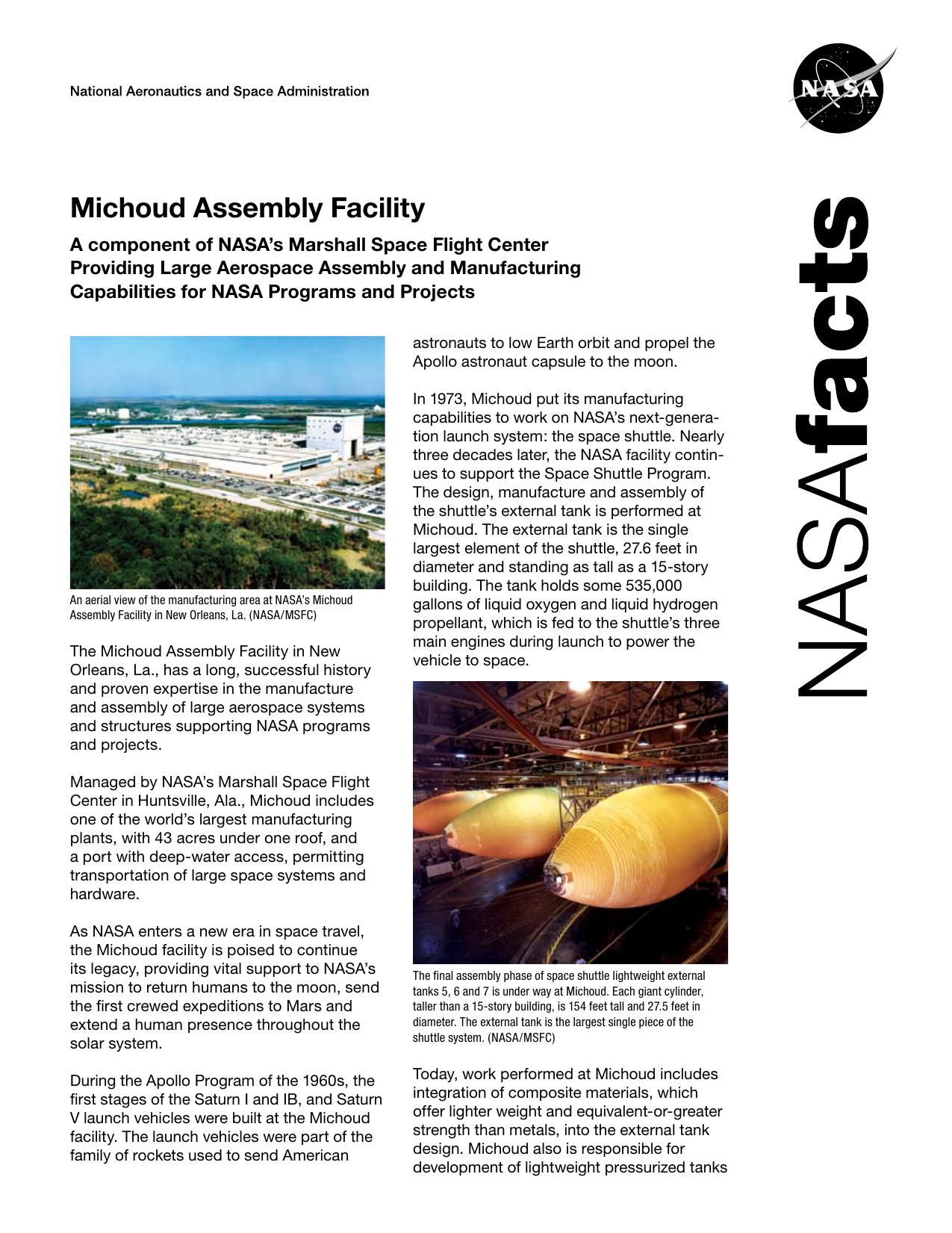 Saturn Project fact sheet by United States. National Aeronautics and Space Administration. Public Affairs Office