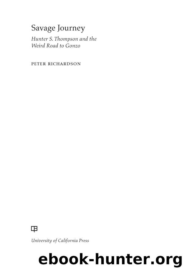 Savage Journey by Peter Richardson