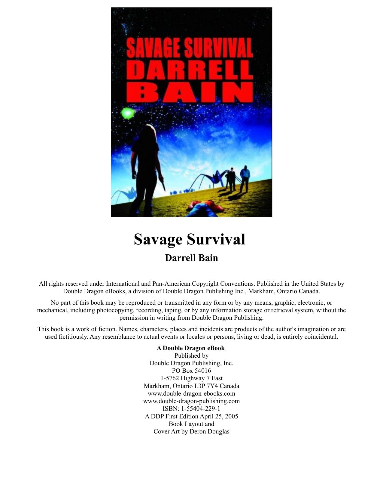 Savage Survival by Darrell Bain