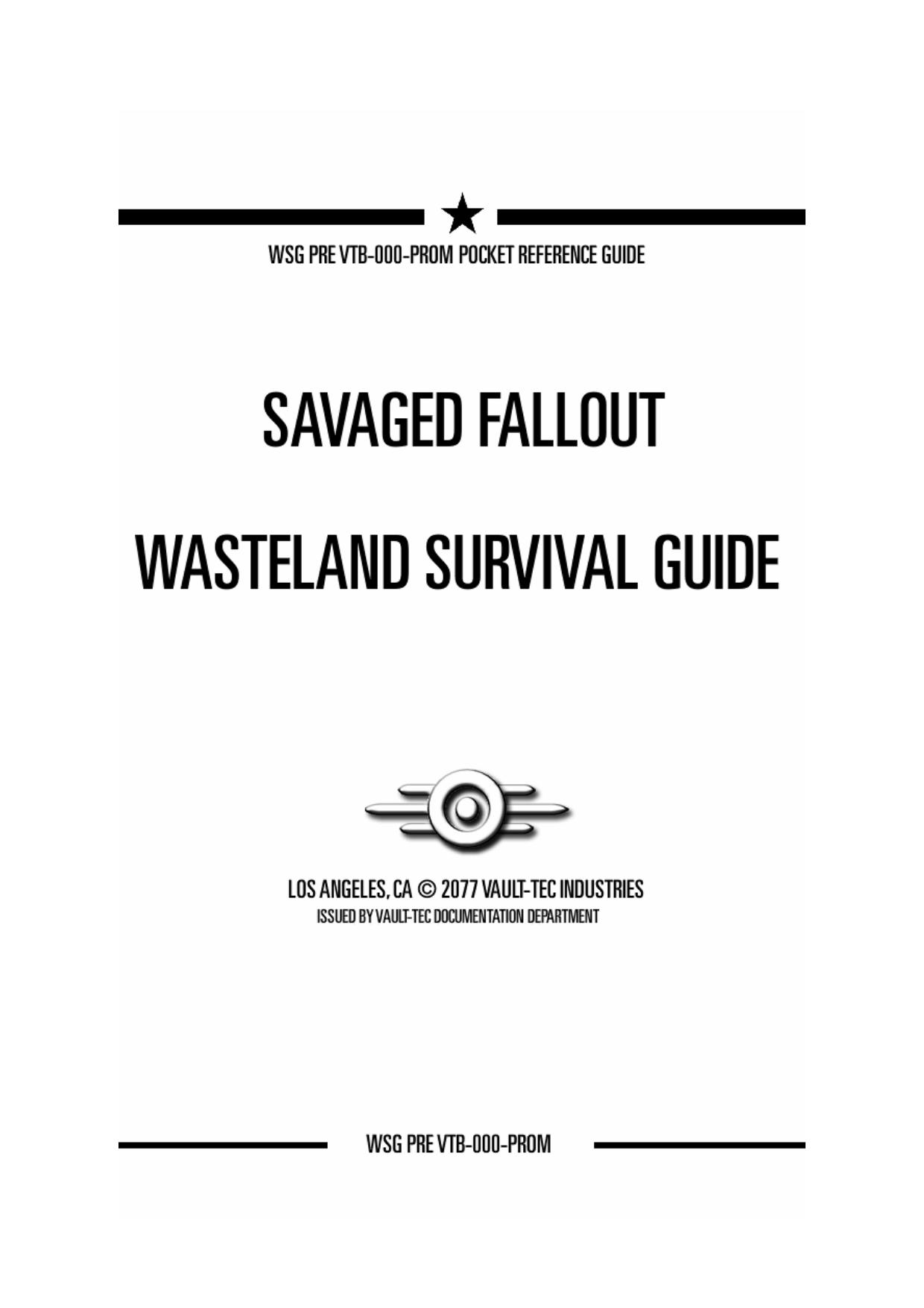Savaged Fallout Wasteland Survival Guide by Yves
