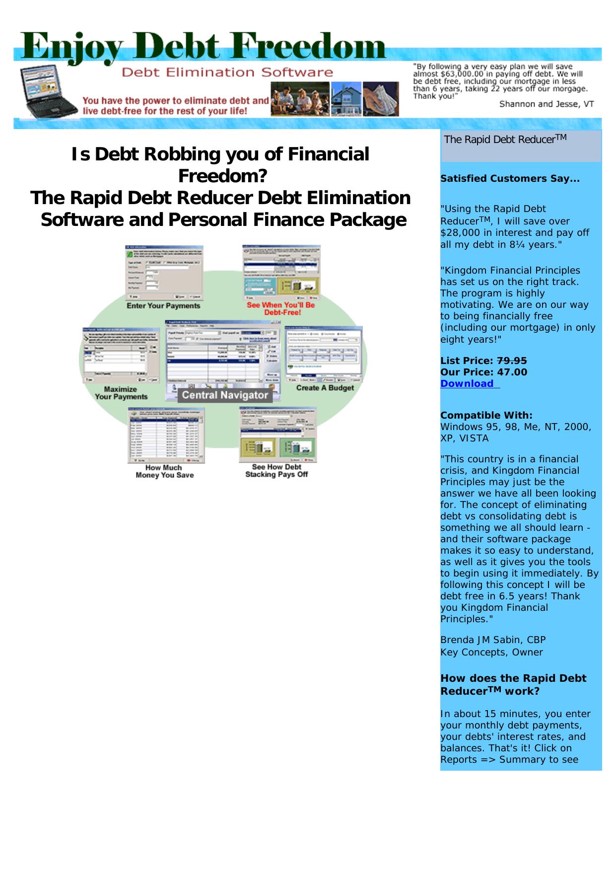 Save 10,000.00 With The Rapid Debt Reducer. by Best of Kuszter's Collection