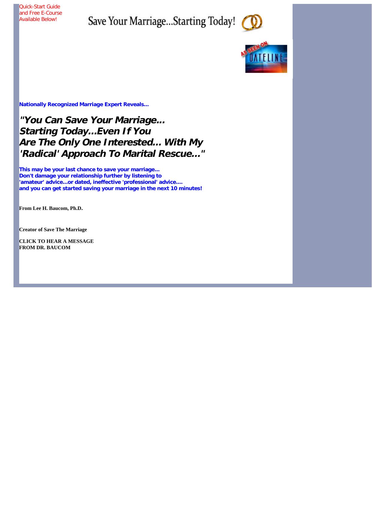Save The Marriage EBook. by Best of Kuszter's Collection
