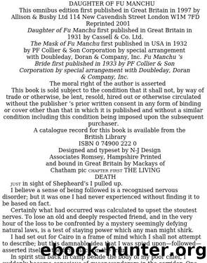 Sax Rohmer - Fu Manchu 04 by Daughter of Fu Manchu