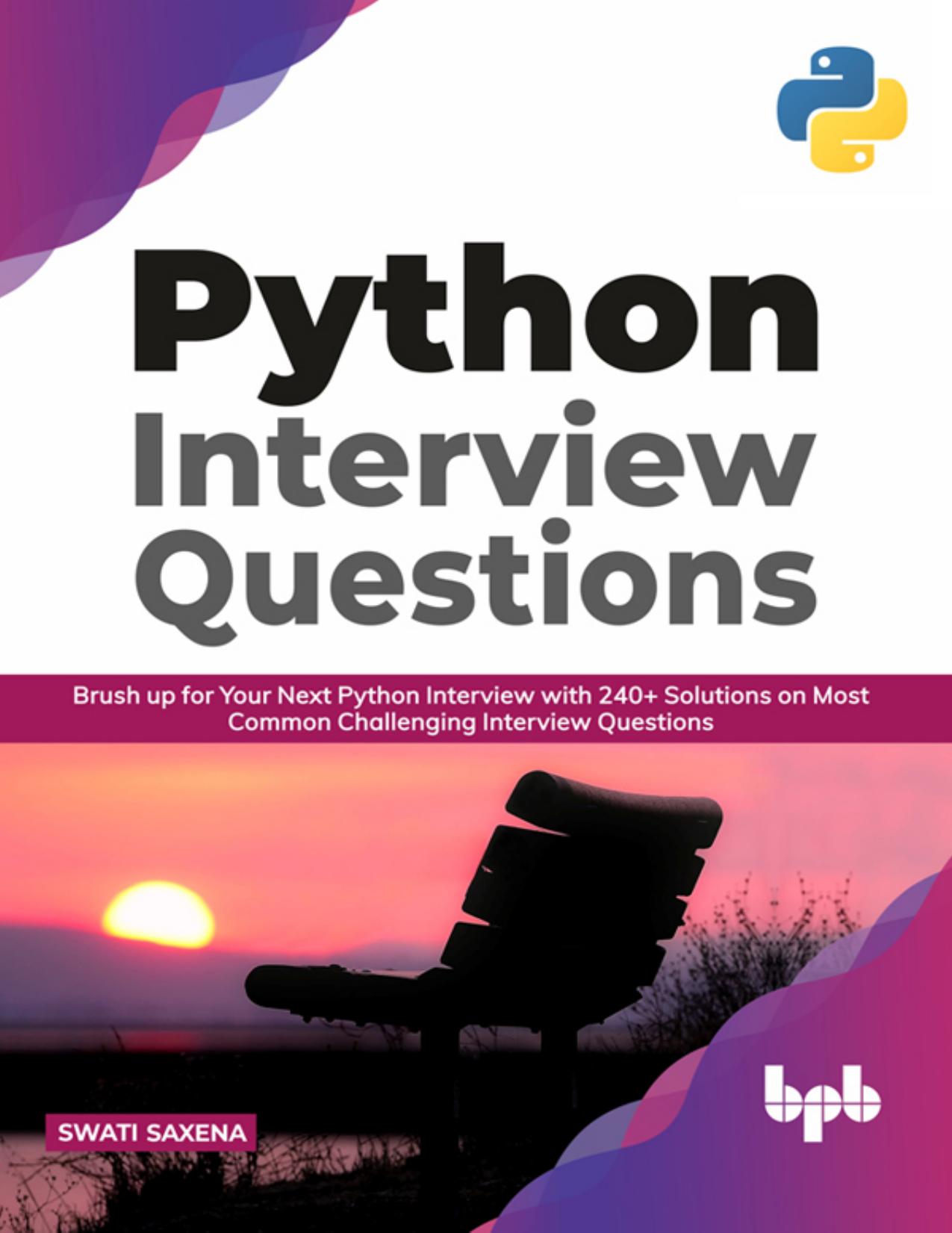 Saxena S. Python Interview Questions...2021 by Zamzar