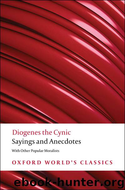 Sayings and Anecdotes (Oxford World's Classics) by Diogenes the Cynic