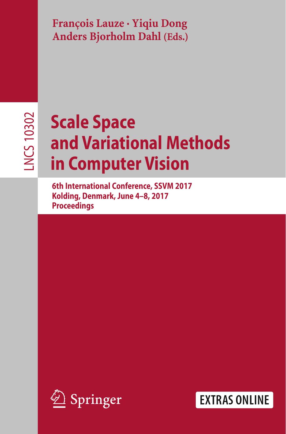 Scale Space and Variational Methods in Computer Vision by unknow